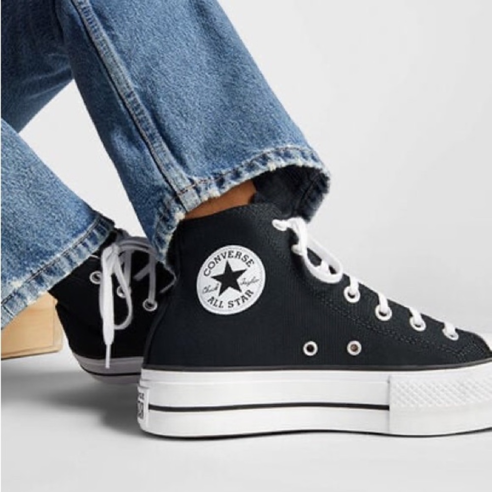 Converse Black and White High-Top Sneakers